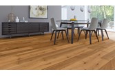 Weitzer Diele 2245 Eiche Amber | lebhaft bunt | gefast | gebürstet | matt lackiert