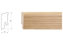 Parkettleiste KF 40 | Eiche Pure | matt lackiert