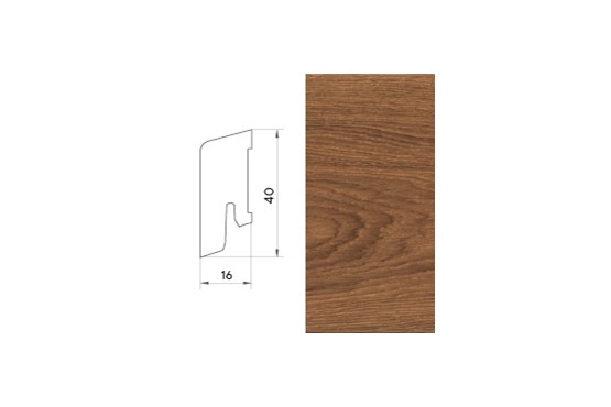 Parkettleiste KF 40 | Eiche Amber | matt lackiert
