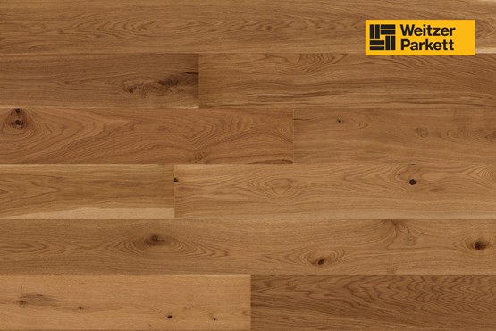 Weitzer Diele 2245 Eiche Amber | lebhaft bunt | gefast | gebürstet | matt lackiert