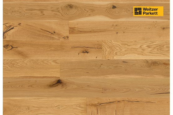 Weitzer Diele 1800 Eiche | wild bunt | stark gebürstet | Impuls | natur geölt
